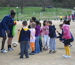 Playing Soccer