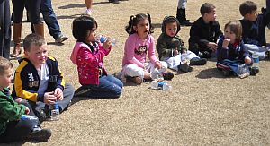 Kids Having a Snack