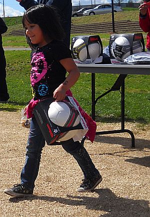 Child with soccer ball