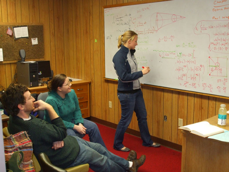 Graduate students collaborate