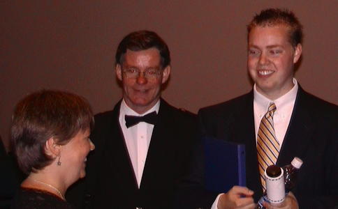 Martin Hendry's wife, Martin Hendry, and Sam Crawford