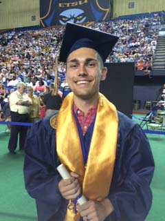 Jesse Lawson at Spring 2015 Graduation