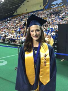 Jessica Murray at Spring 2015 Graduation