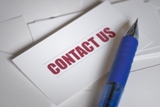 Contact Us sign