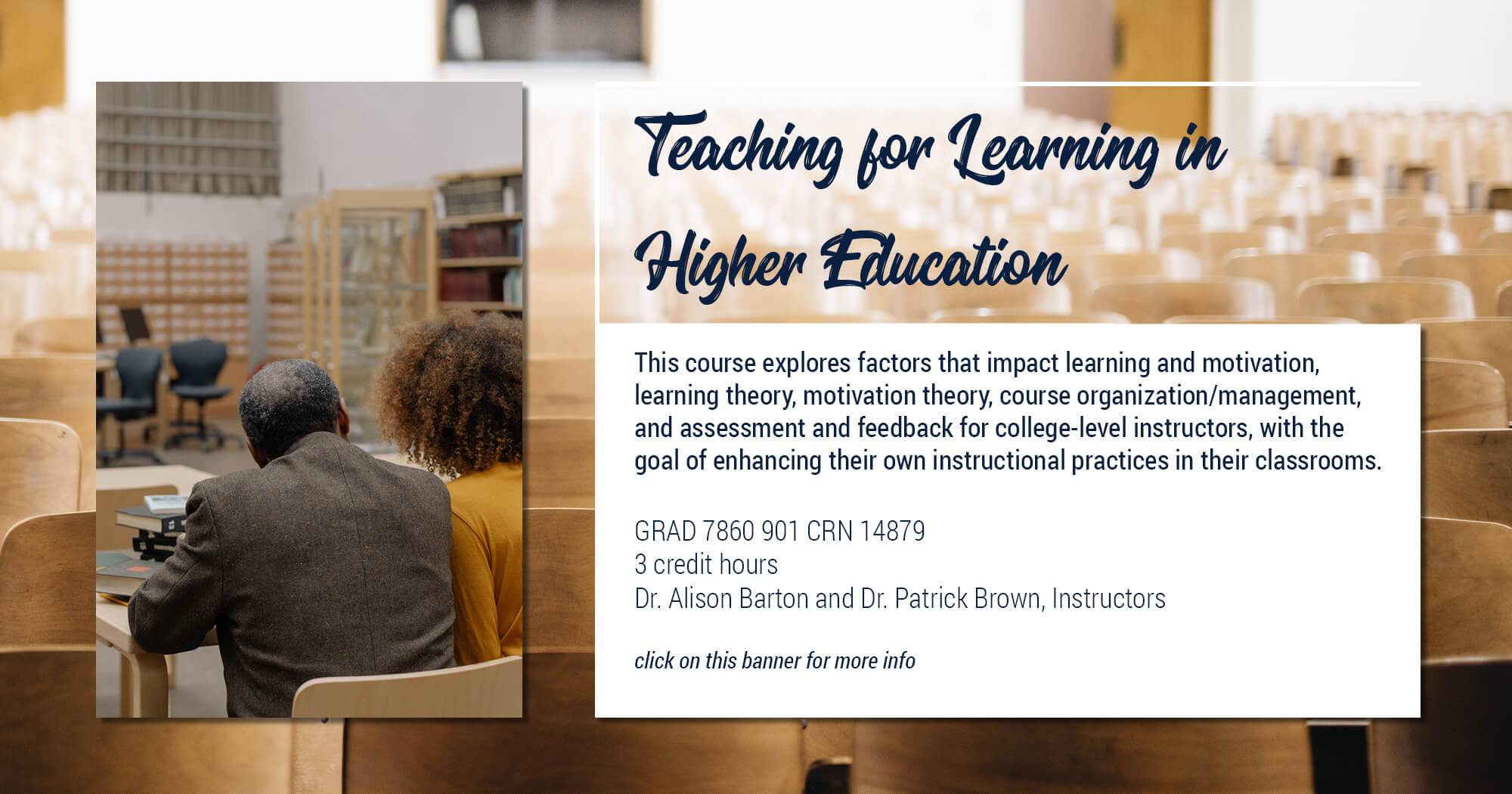 Teaching for Learning in Higher Education