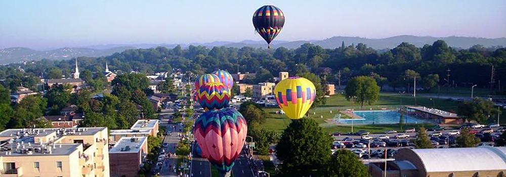 Watch hot air balloons float above Kingsport during FunFest.