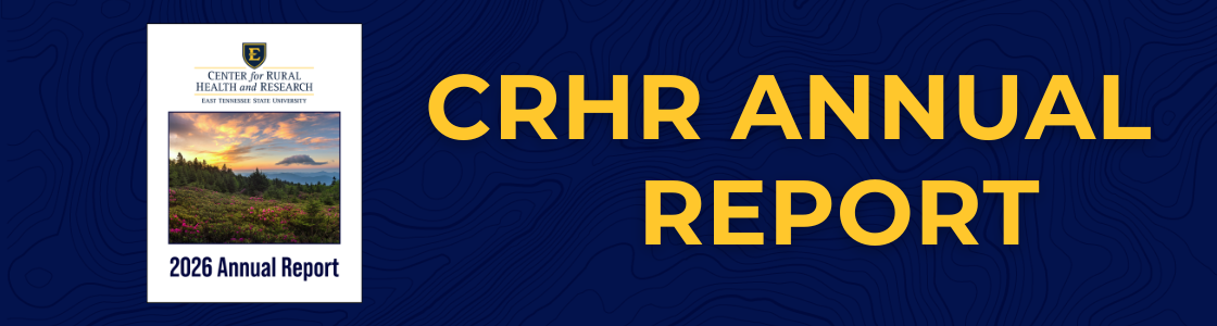 CRHR Annual Report banner with snapshot of report cover