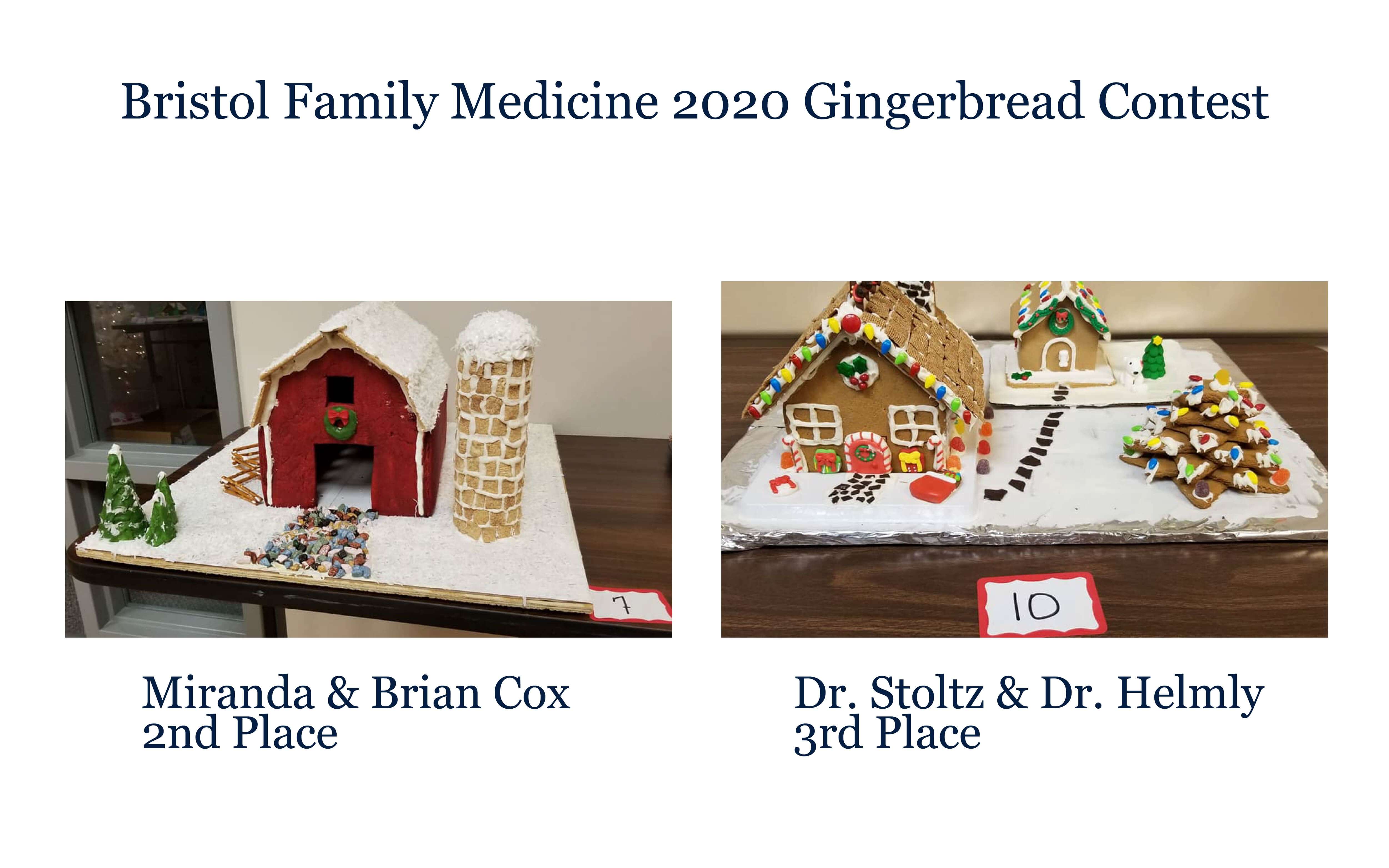 Bristol Family Medicine 2020 Gingerbread Contest 