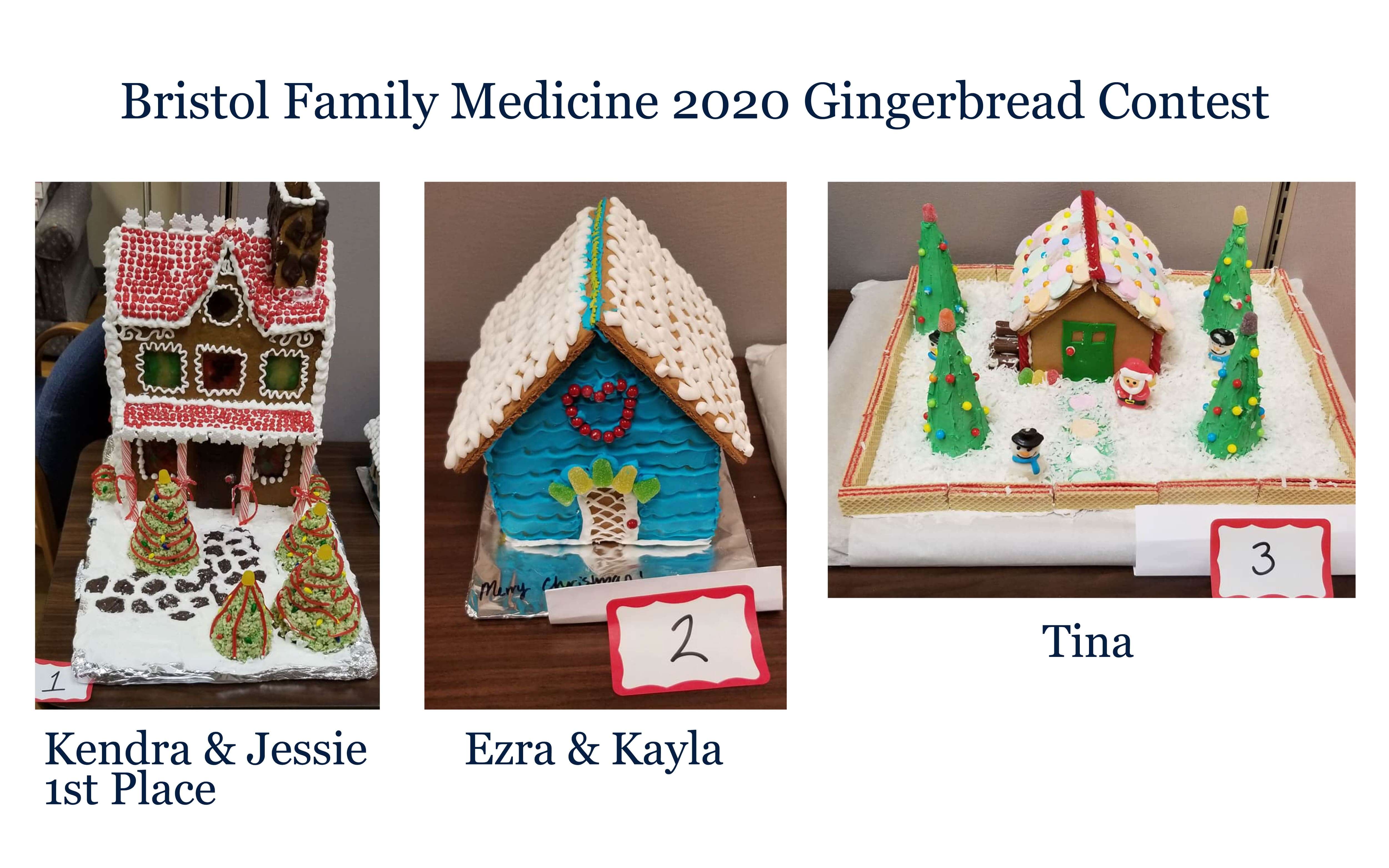 Bristol Family Medicine 2020 Gingerbread Contest