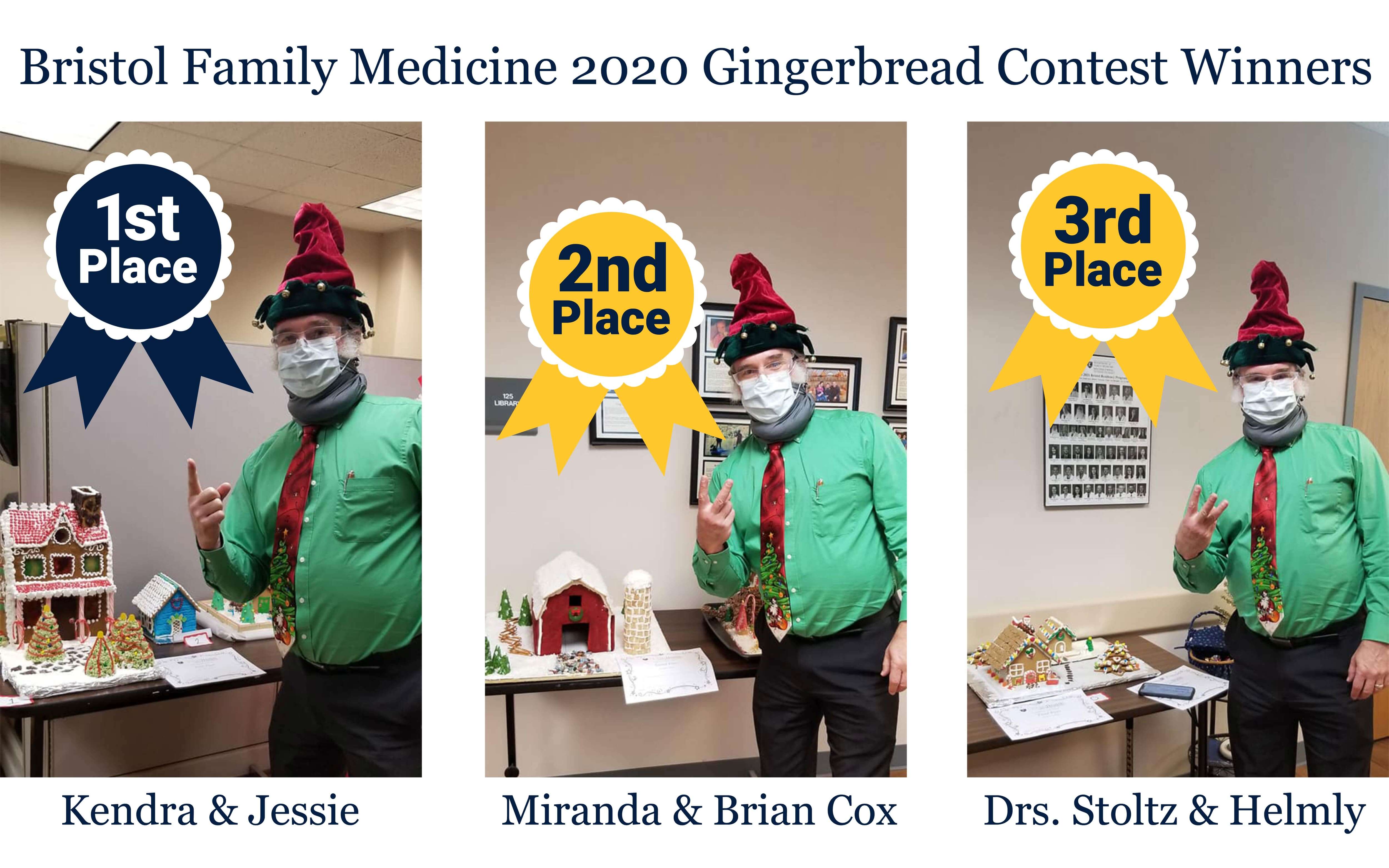 Bristol Family Medicine 2020 Gingerbread Contest Winners