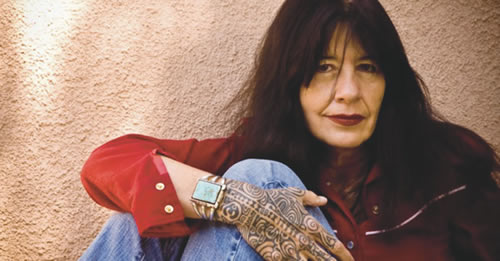 Joy Harjo (April 2018) was born in Tulsa, Oklahoma and is a member of the Mvskoke Nation. Her seven books of poetry, which includes such well-known titles as How We Became Human- New and Selected Poems, The Woman Who Fell From the Sky, and She Had Some Horses have garnered many awards.  These include the New Mexico Governor’s Award for Excellence in the Arts, the Lifetime Achievement Award from the Native Writers Circle of the Americas; and the William Carlos Williams Award from the Poetry Society of America. For A Girl Becoming, a young adult/coming of age book, was released in 2009 and is Harjo’s most recent publication.