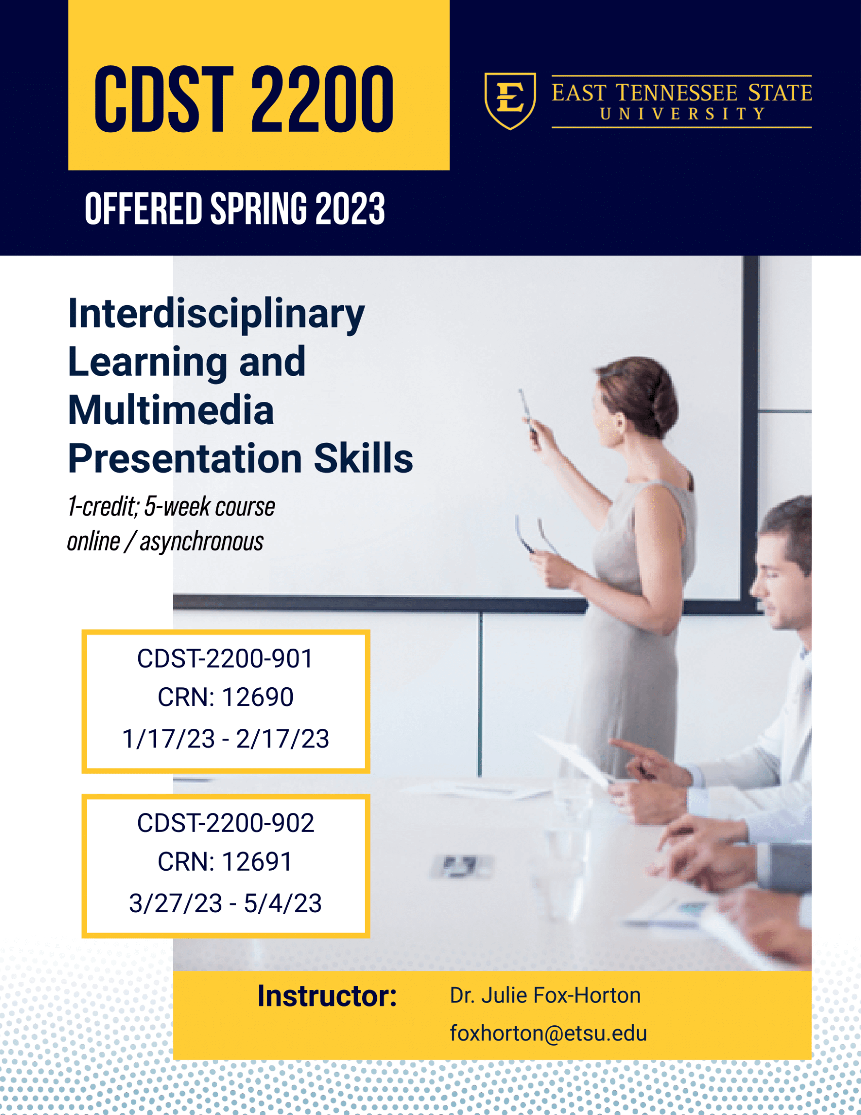 CDST 2200: Interdisciplinary Learning and Multimedia Presentation Skills