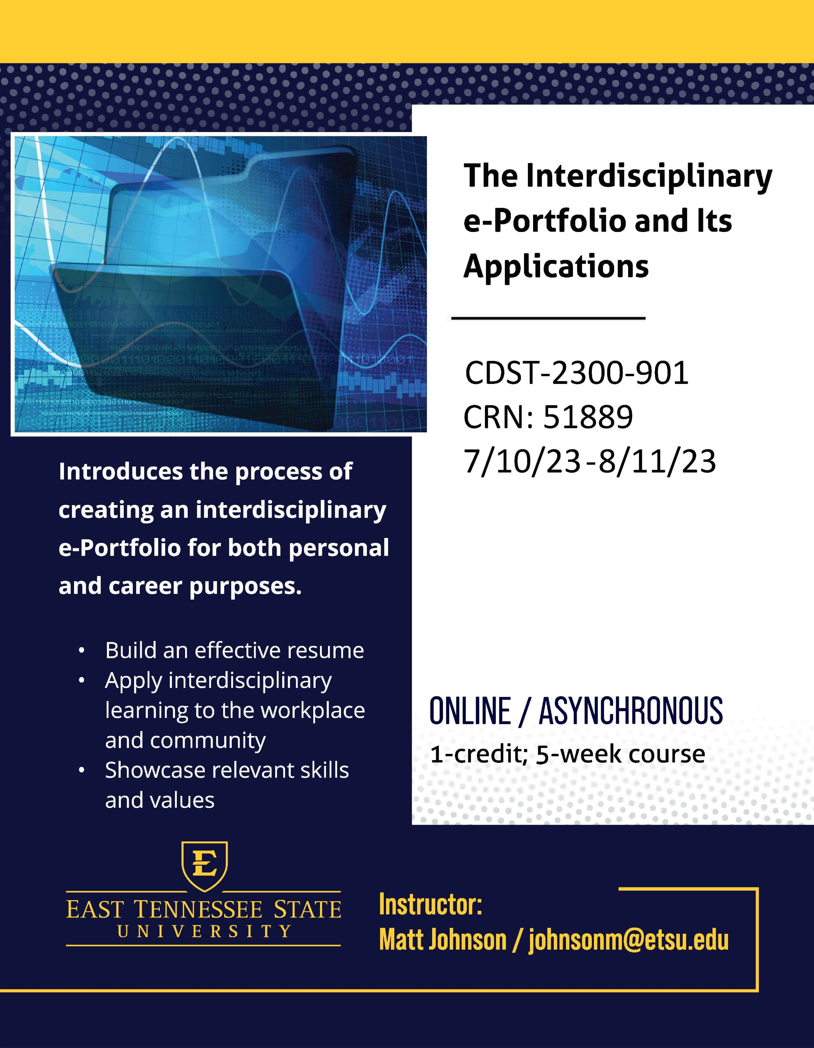 The Interdisciplinary e-Portfolio and Its Applications