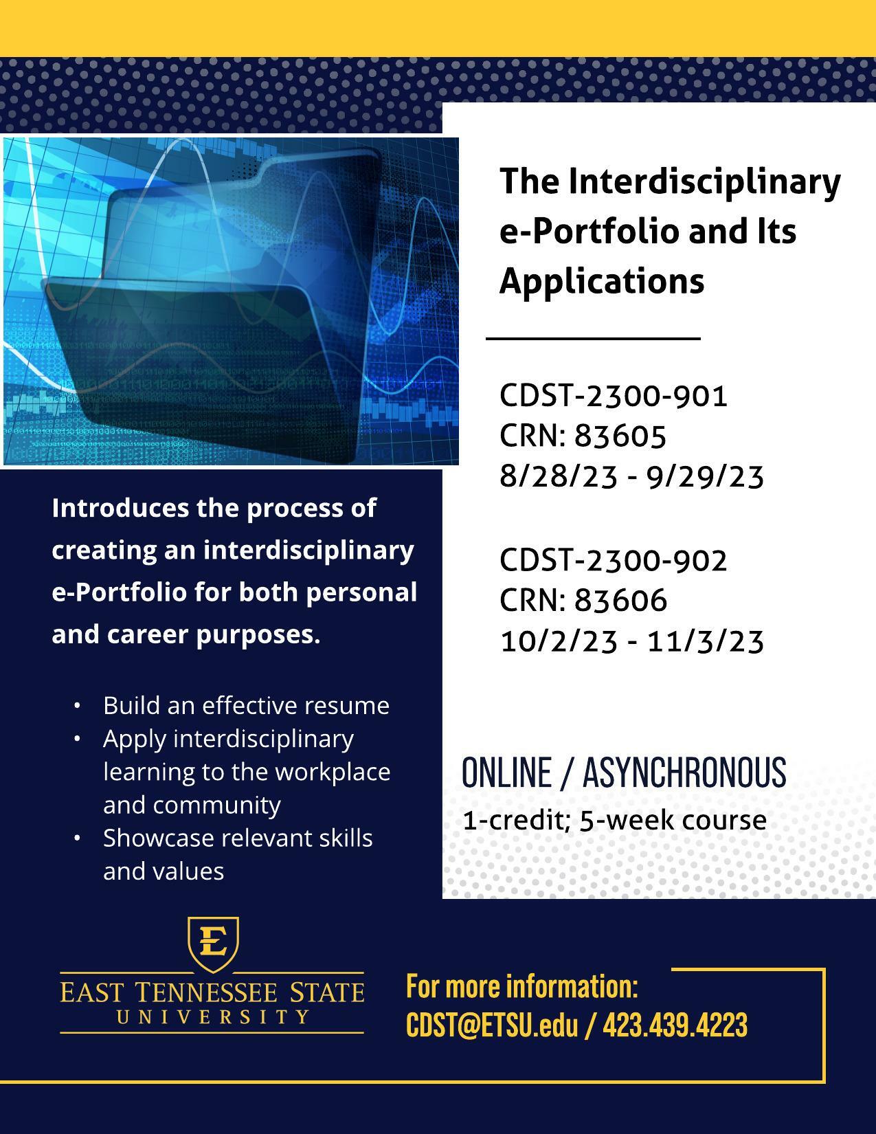 The Interdisciplinary e-Portfolio and Its Applications