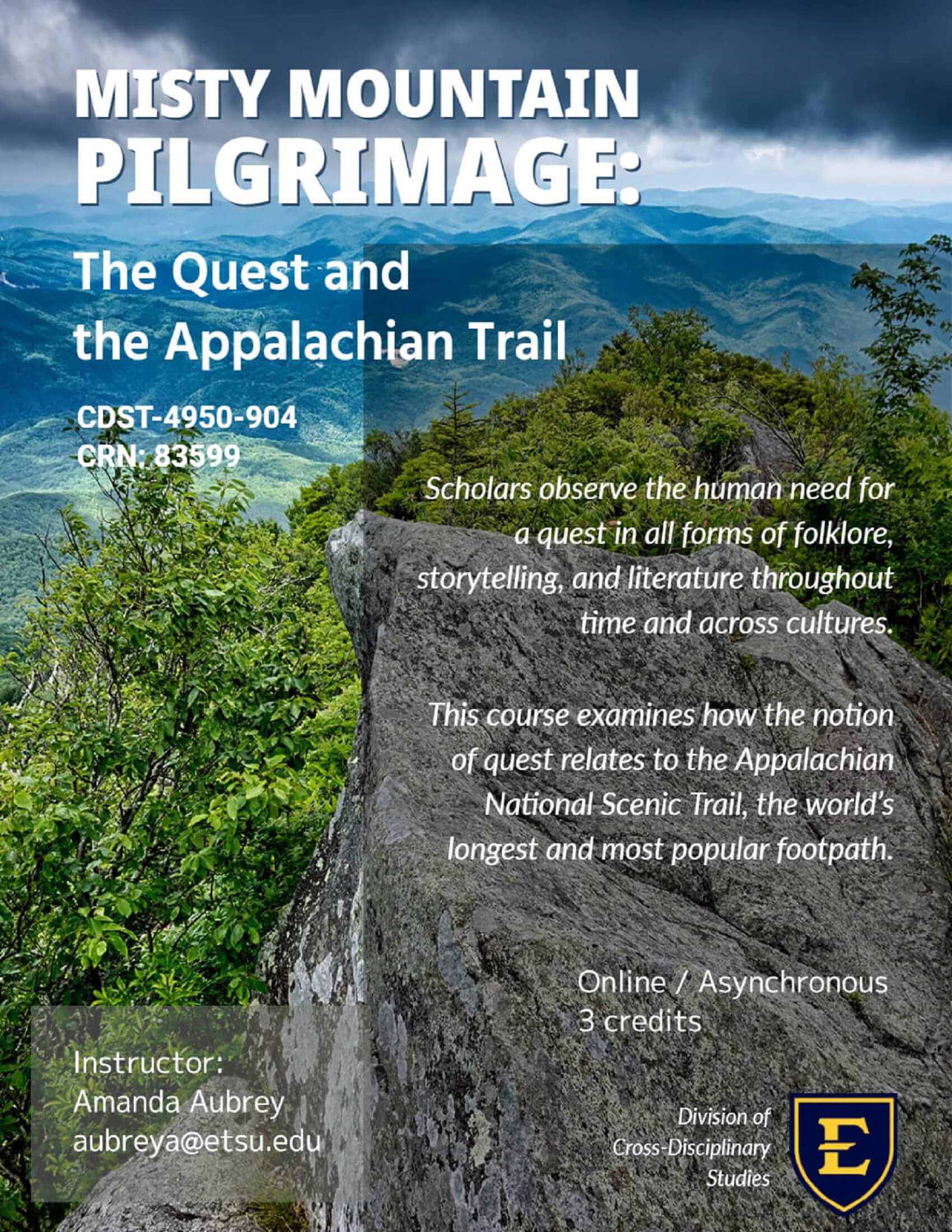 Special Topics - "Misty Mountain Pilgrimage: The Quest and the Appalachian Trail"