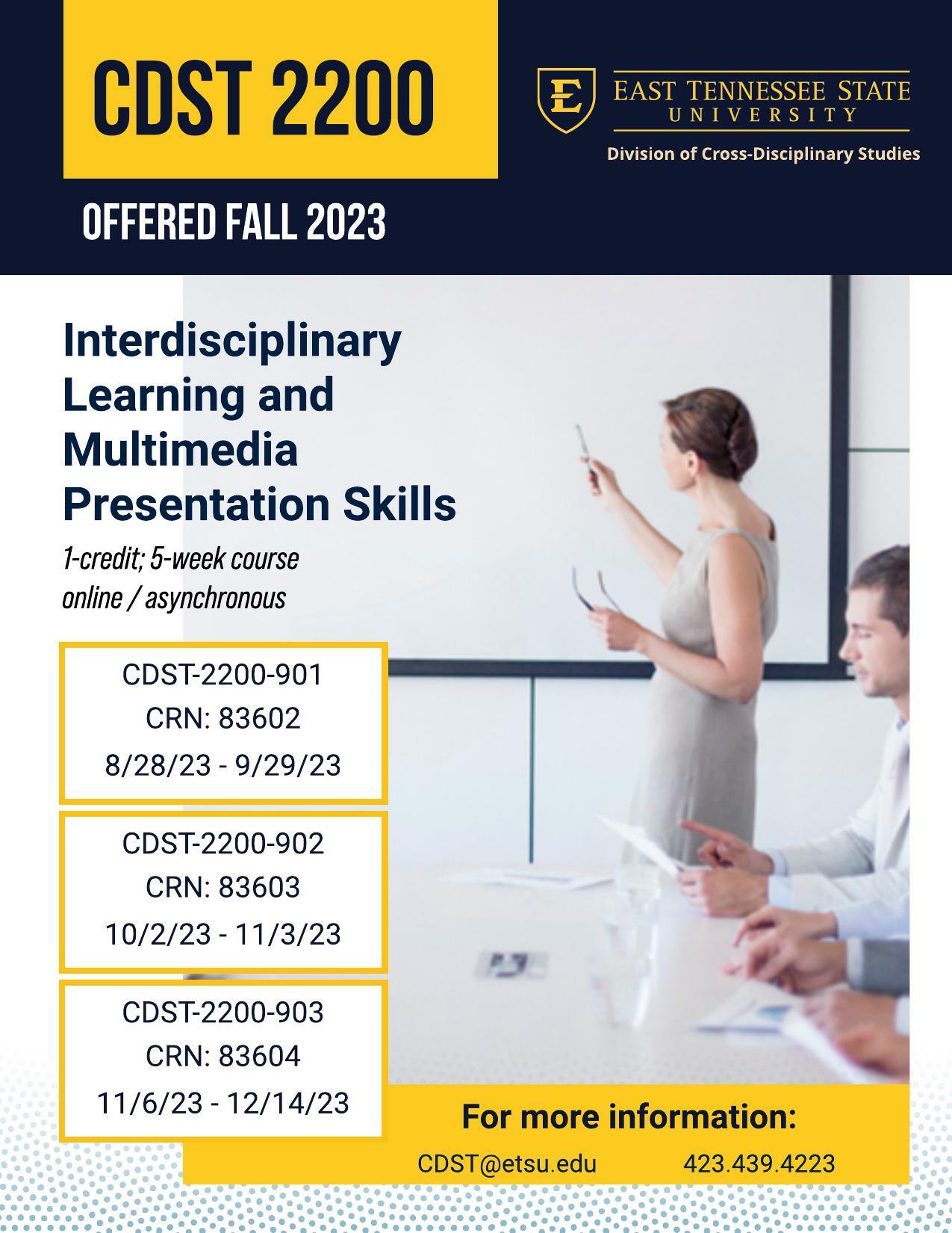 Interdisciplinary Learning and Multimedia Presentation Skills