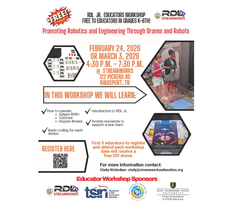 Learn how to operate a Sphero RVR+, Sphero Bolt, CoDrone and Hopper drones. Register today! 
