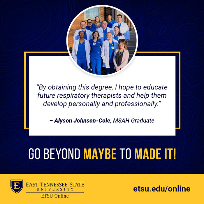 Meet An Online Student East Tennessee State University