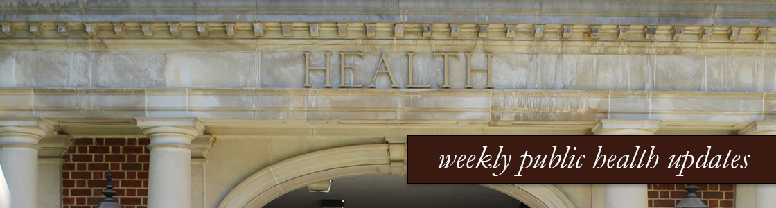 Weekly public health updates