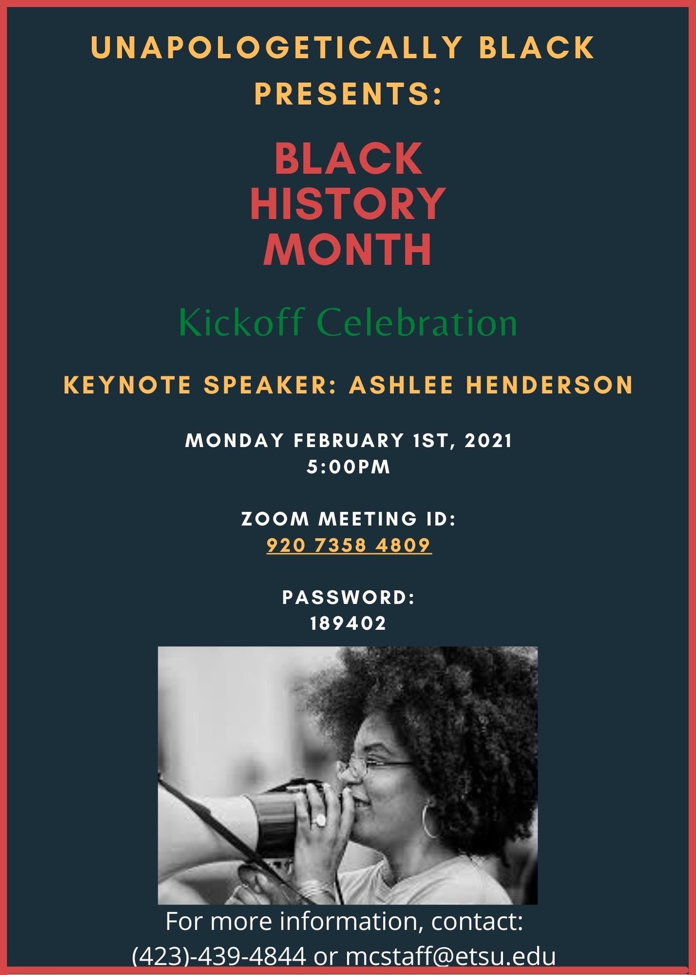 Black History Month 2021 Kickoff Announcement