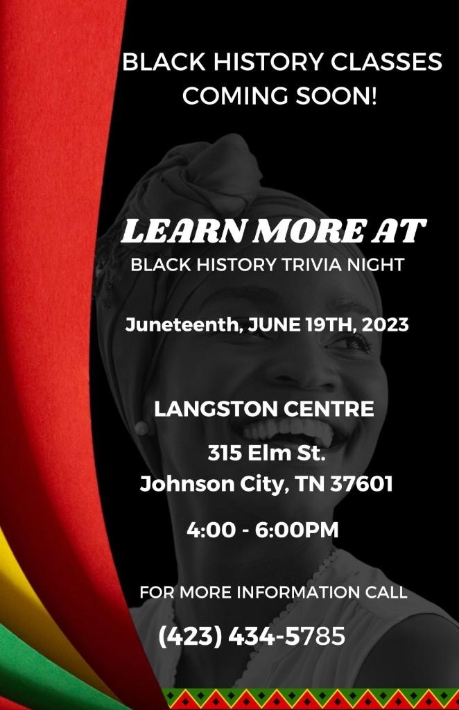 Black History Classes flyer
