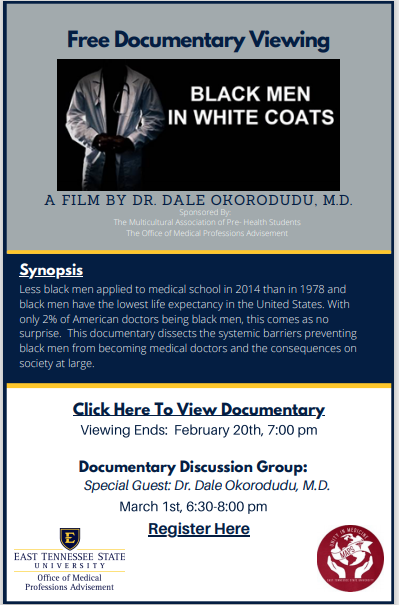 Black Men in White Coats documentary poster