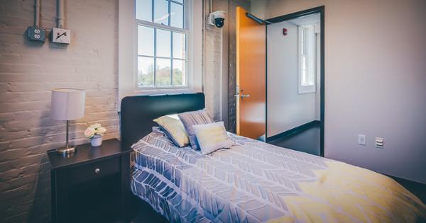 A fully furnished apartment-style simulation suite where students can practice home-based patient care.