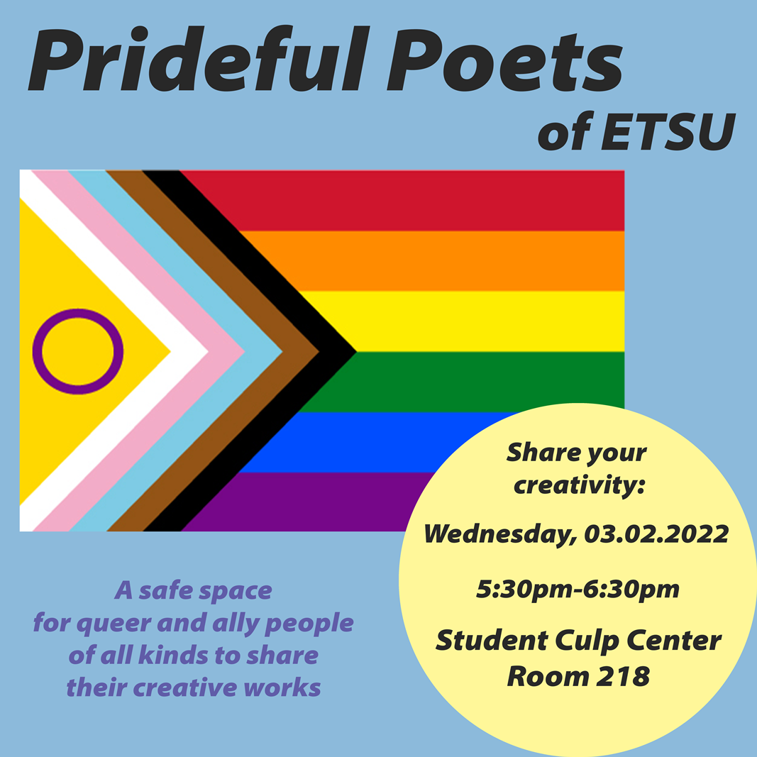 Prideful Poets Flyer with event information detailed in the comments above.