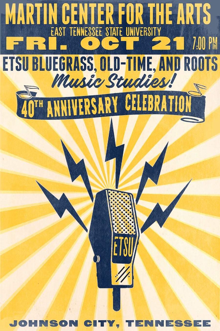 ETSU Bluegrass, Old-Time, And Roots Music Studies  40th Anniversary Celebration 