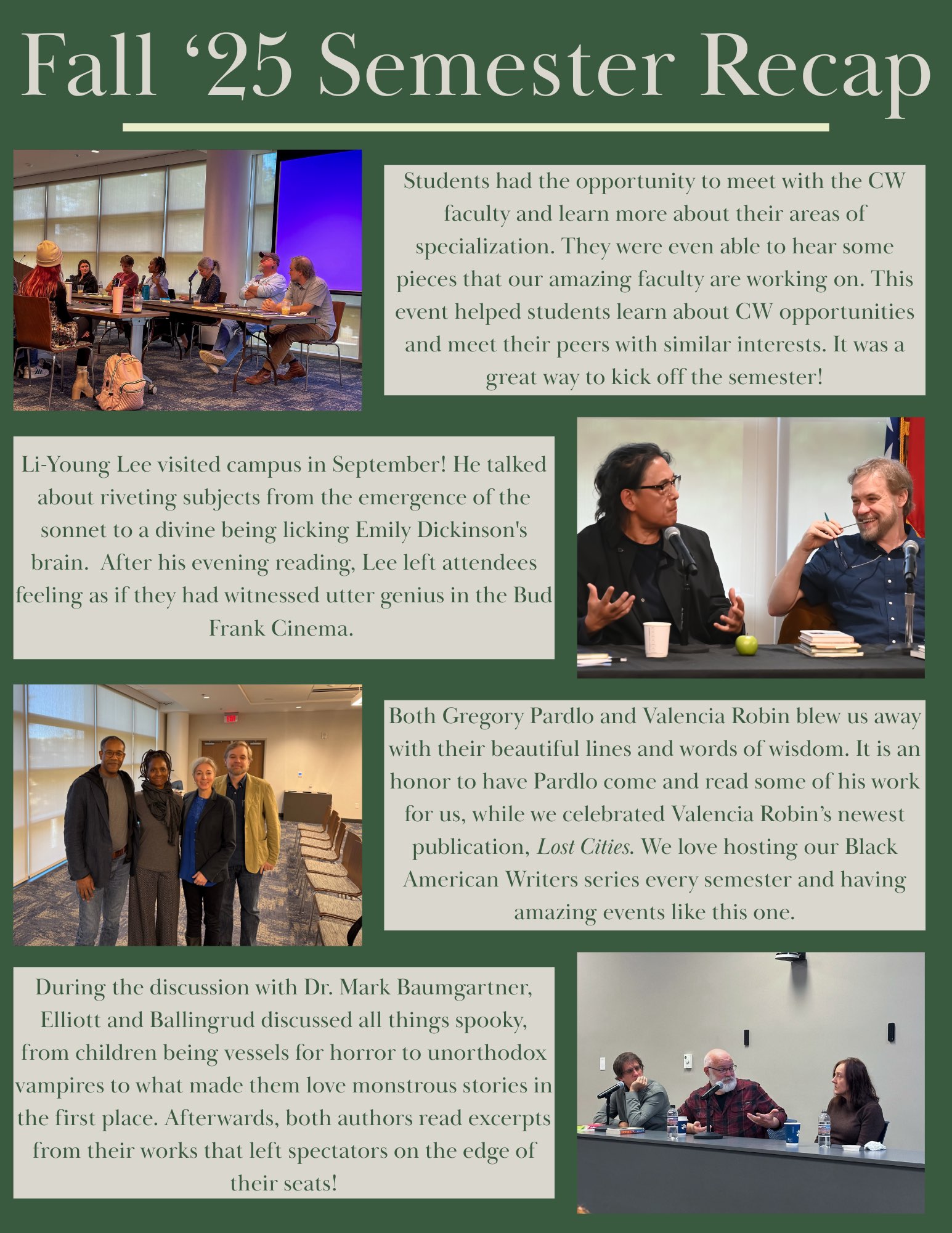 Fall 2025 Semester Recap