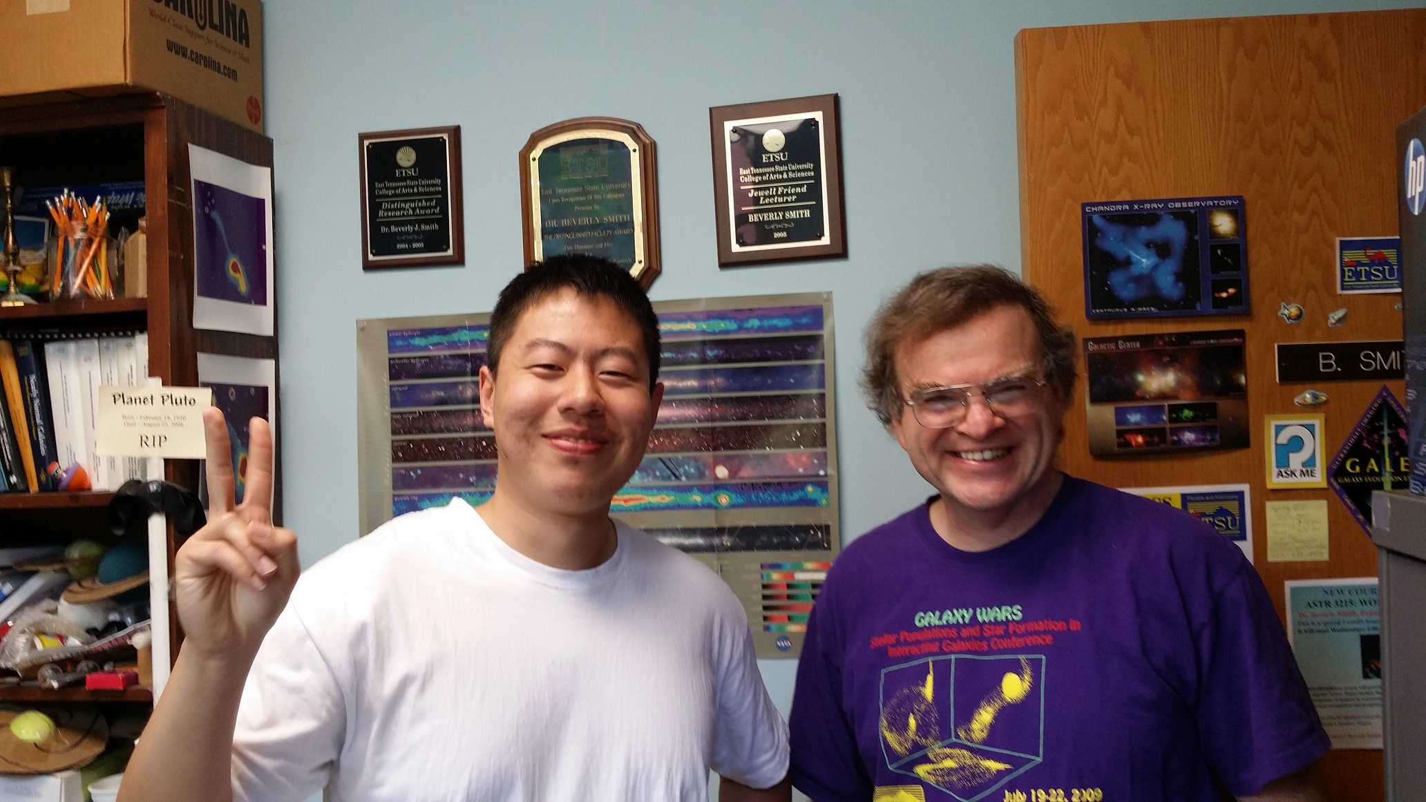 Photo for Xiqiao Wang and Dr. Mark Giroux