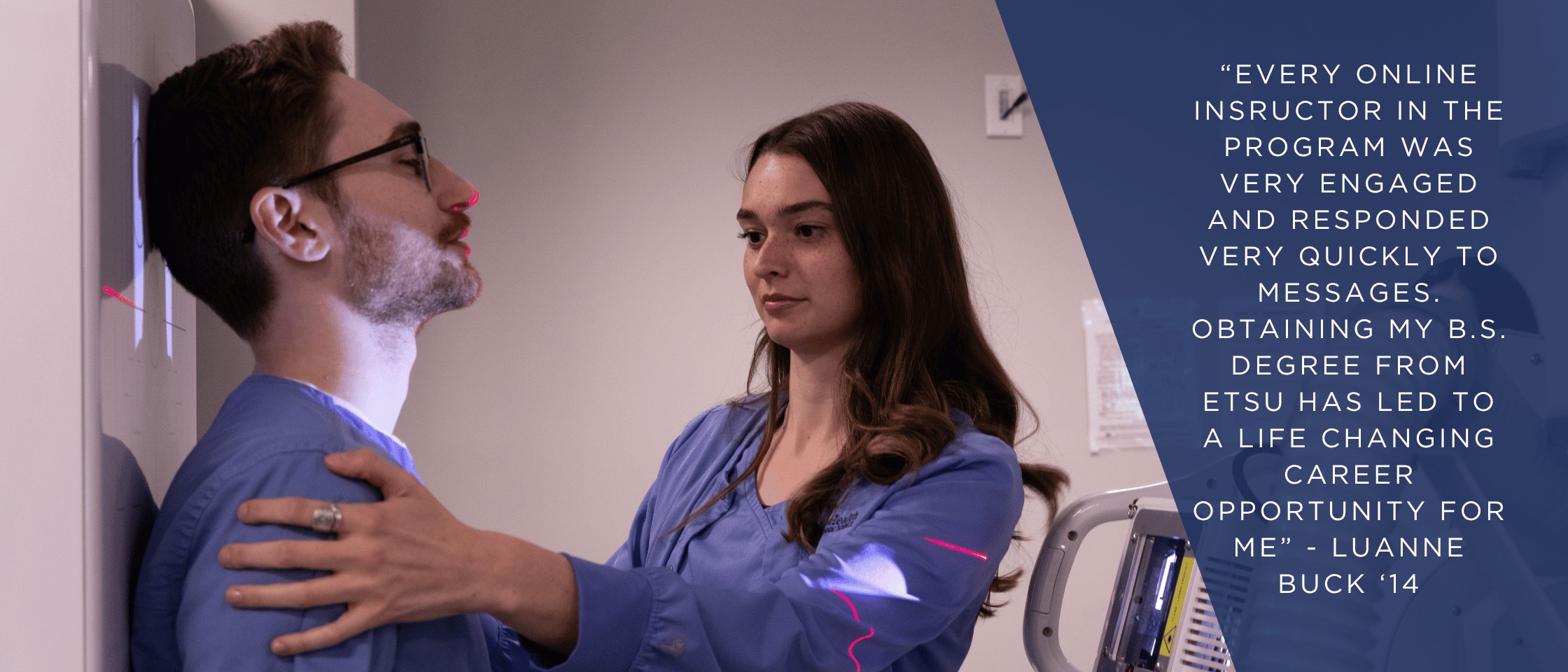 Obtaining my BS degree from ETSU has led to a life changing career opportunity for me. LuAnne Buck '14