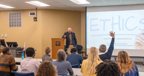 Dr. White discusses ethics