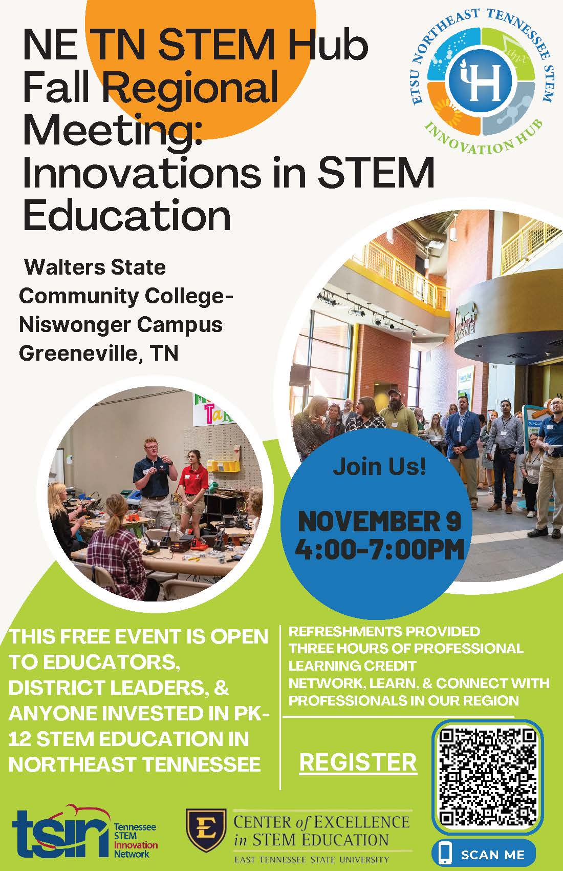 Fall 2023 - NE TN STEM Innovation Hub meeting