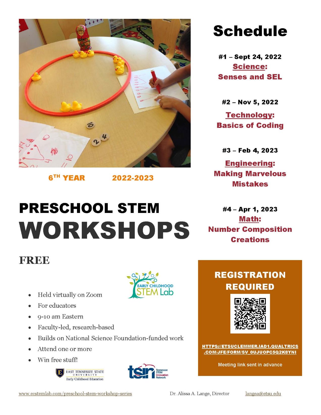 Preschool STEM Workshops