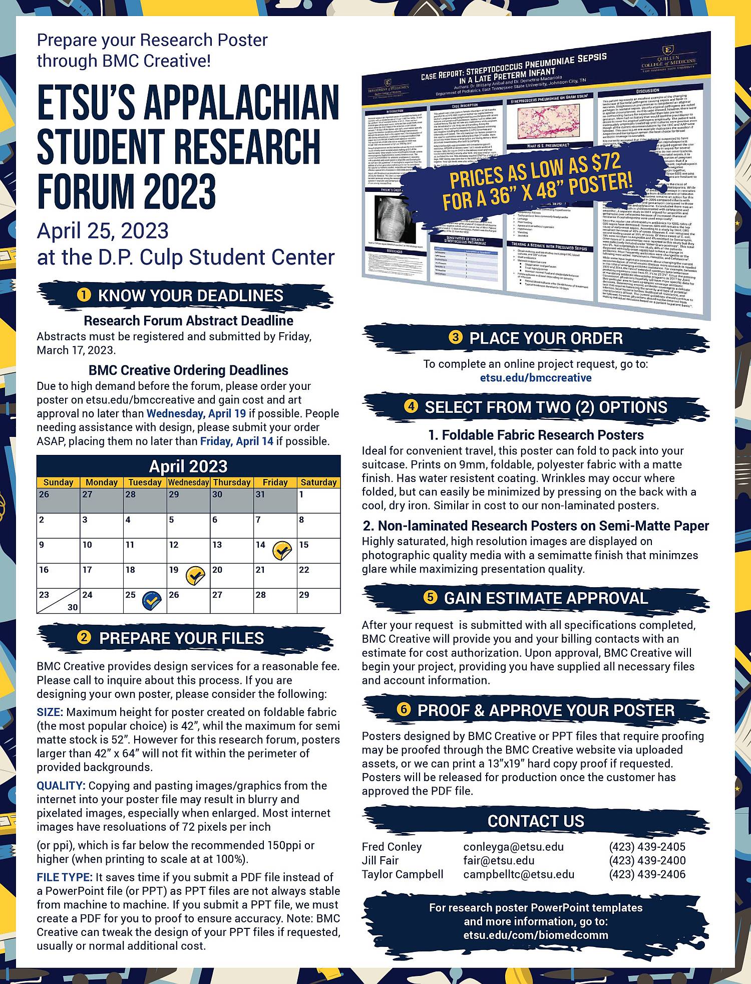 student poster templates
