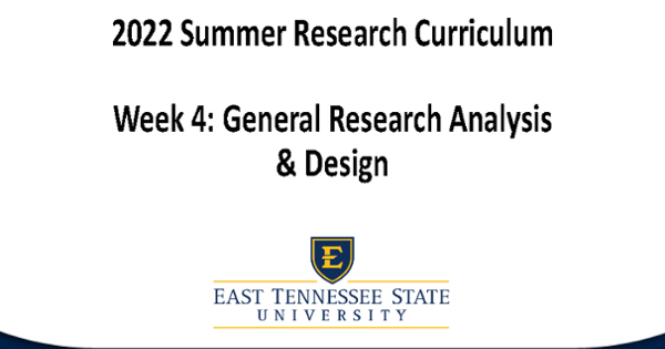 image for General Research Analysis & Design