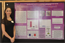 Abigail at her poster