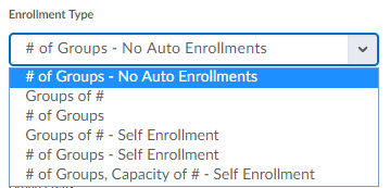 list of enrollment types