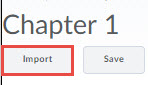 Image of the import button on the random section page