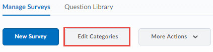 Image of the edit categories button on the manage surveys page