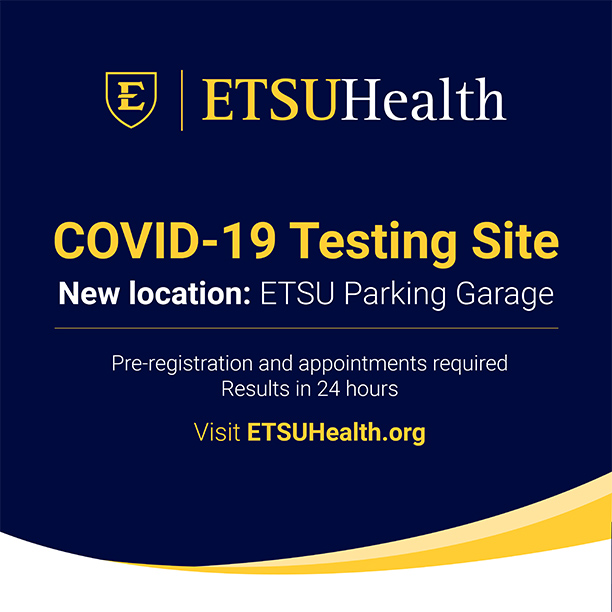 ETSU Health COVID-19 testing site location change