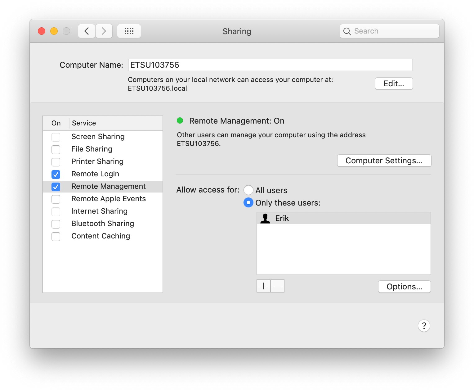 The Remote Desktop Client Startup window asks for a computer name, and has buttons labelled 'More options' and 'Connect'