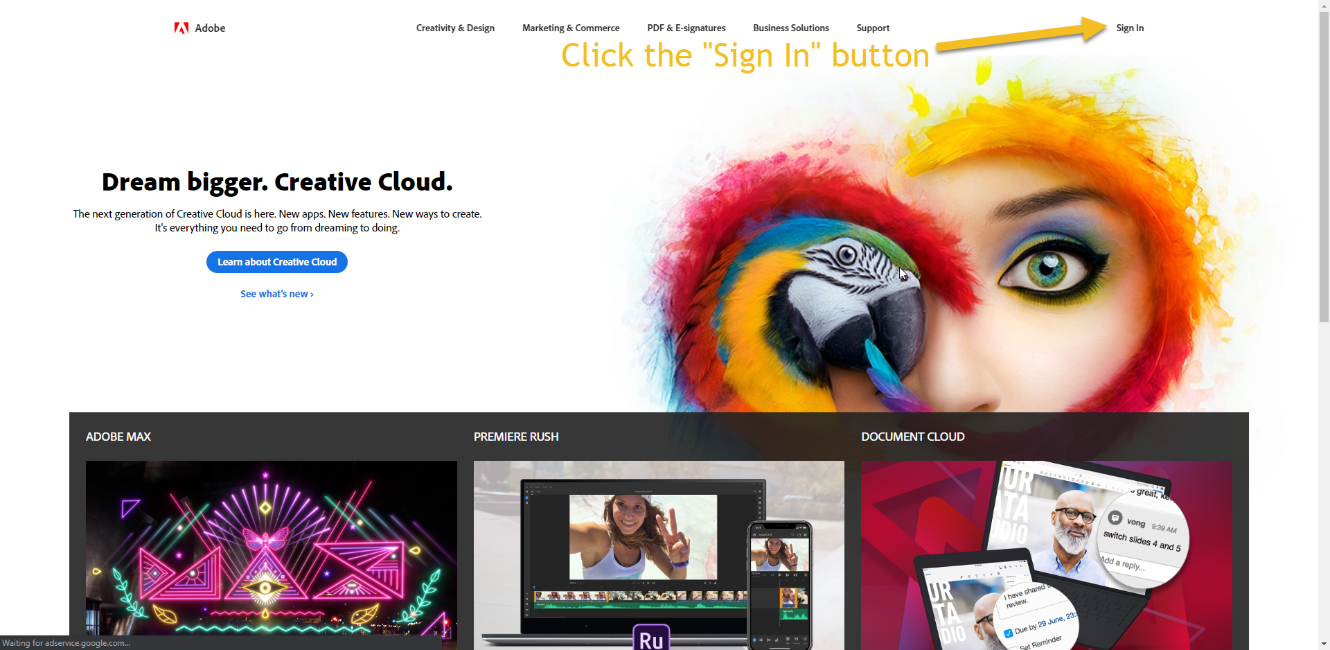 Adobe Creative Cloud Set Up Its Help Desk
