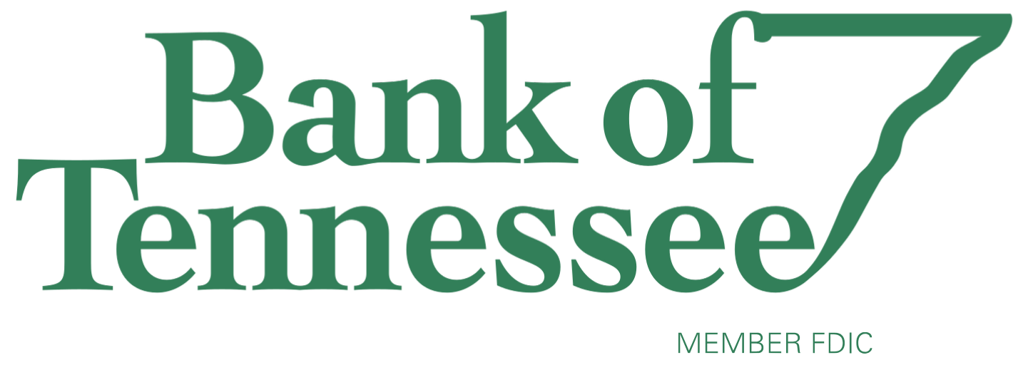 "Bank of Tennessee" green Sponsor Logo