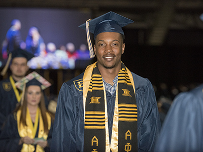 Ben Johnson at ETSU's May 2018 commencement ceremony