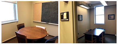 Two new study rooms are available in the medical library. Each has four seats. 