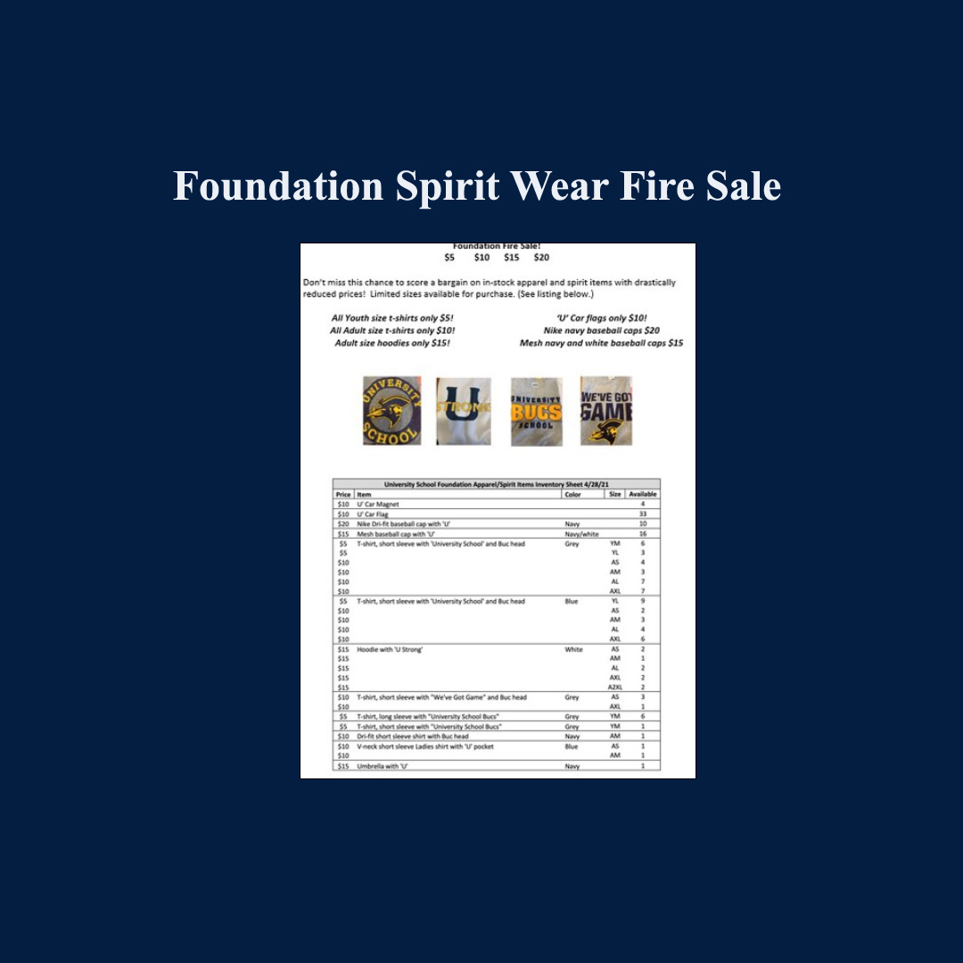 Foundation Spirit Wear Fire Sale