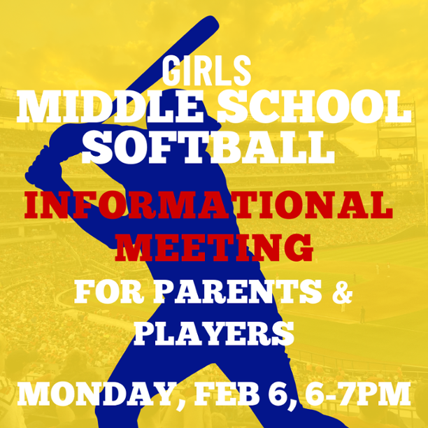 Middle School Girls Softbal Information Meeting