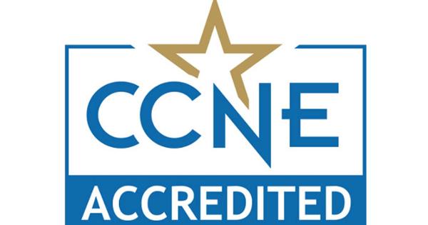 Accredidation logo for the College Commission on Nursing Education. 